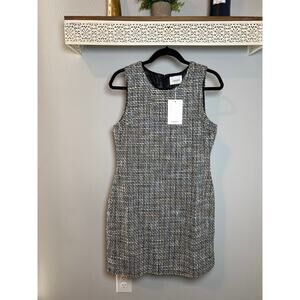 ANDREE BY UNIT Knit Lined Sleeveless Sheath Dress Size Large